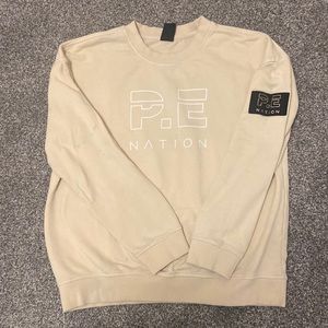 P.E Nation Beige Sweatshirt size S/P